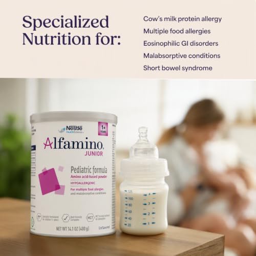 Image 2 of Alfamino Junior Amino Acid Based Pediatric Formula, Unflavored, 14.1 Oz Canister