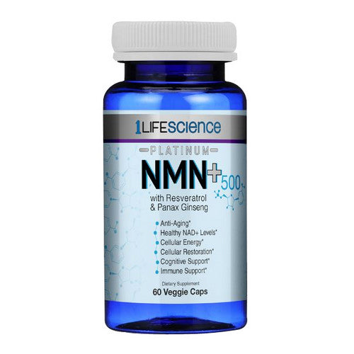 1Lifescience NMN+ 500 Platinum Resv & Panax 60 VegCaps