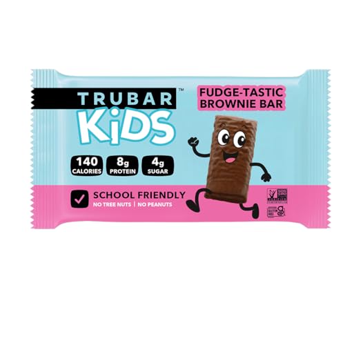 Image 4 of TRUBAR Kids Protein Bars, Fudge-Tastic Brownie, Plant Based Protein, Gluten Free, 12 Count
