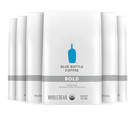Thumbnail for Image 1 of Default Title for the product Blue Bottle Coffee Whole Bean Organic Coffee Bold Dark Roast 12 Ounce Pack of 6