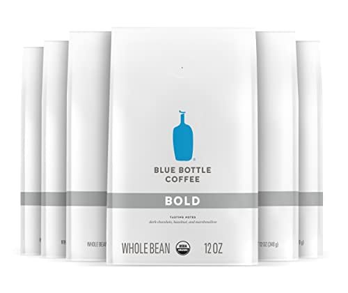 Image 1 of Default Title for the product Blue Bottle Coffee Whole Bean Organic Coffee Bold Dark Roast 12 Ounce Pack of 6