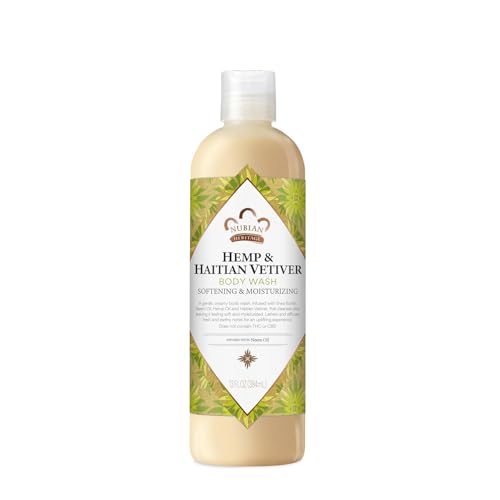 Image 1 of Default Title for the product Nubian Heritage Body Wash Indian Hemp & Haitian Vetiver Cleanser 13 oz