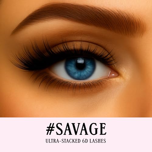 Image 2 of Gerard Cosmetics #Savage #Lashes, High Volume Dramatic Lashes, Reusable, Perfectly Curled False Lashes, Cruelty Free & Vegan (1 Pair)