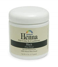 Thumbnail for Image 1 of Default Title for the product Rainbow Research Henna Hair Color and Conditioner, Persian Black Deep Ebony, 4 Ounce