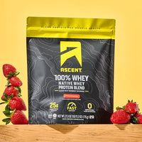 Thumbnail for Image 4 of Ascent 100% Whey Protein Powder, Strawberry, 1.7 lb