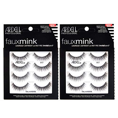 Image 9 of Black 817 / 1 count (Pack of 2) for the product Ardell Faux Mink Lashes False Eyelashes