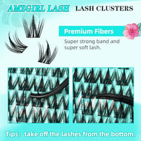 Thumbnail for Image 2 of AMZGIRL Lash Clusters D Curl Manga Anime Lashes 12mm, Puppy