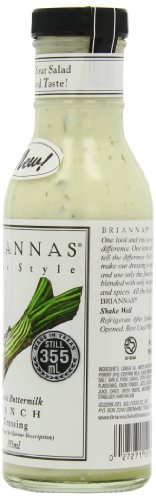 Image 4 of BRIANNAS Home Style Classic Buttermilk Ranch Dressing 12 oz. Bottle Pack of 2