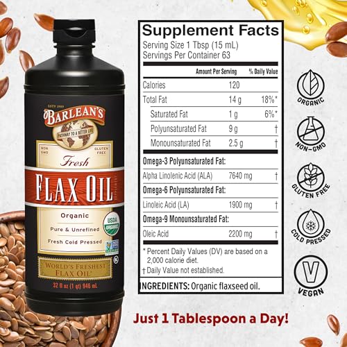 Image 5 of Barlean's Organic Flaxseed Oil