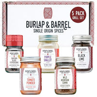 Thumbnail for Image 1 of Default Title for the product Burlap & Barrel BBQ Rub & Seasoning Gift Set – 5 Jars of Single-Origin Spices