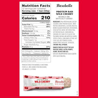 Thumbnail for Image 2 of BAREBELLS Barebells Protein Bars Wild Cherry - 12 Count, Pack of 2 - 1.9oz Bars