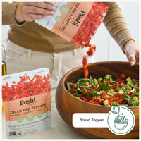 Thumbnail for Image 5 of Poshi Diced Red Peppers, Fire-Roasted, Ready-to-Use, 4.4 oz (Pack of 6)