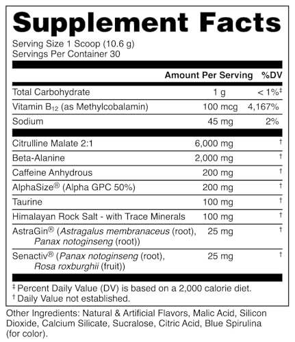 Image 2 of Bucked Up Pre Workout Freedom Pop 30 Servings