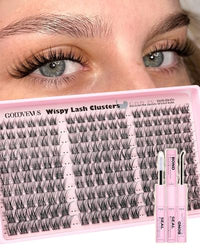 Thumbnail for Image 21 of O-Wispy Clusters Kit no tweezers for the product Goddvenus Eyelash Extensions Wispy Natural DIY C Curl Individual Lashes Clusters