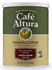 Thumbnail for Image 1 of Default Title for the product Cafe Altura Ground Organic Coffee, House Blend, 12 oz Can (Pack of 3)