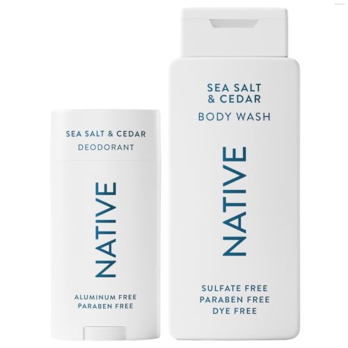 Image 1 of Default Title for the product Native Natural Deodorant & Body Wash Bundle for Men 2.65 oz & 18 oz (Pack of 2)