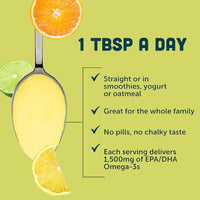 Thumbnail for Image 5 of Barlean's Citrus Sorbet Omega-3 Fish Oil, 16oz