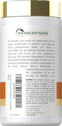 Thumbnail for Image 3 of Carlyle Turmeric Curcumin Supplement | 180 Capsules