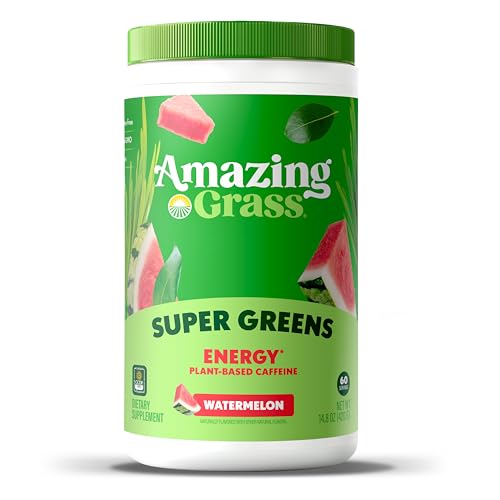 Image 1 of Default Title for the product Amazing Grass Super Greens Powder Energy Watermelon, 60 Servings