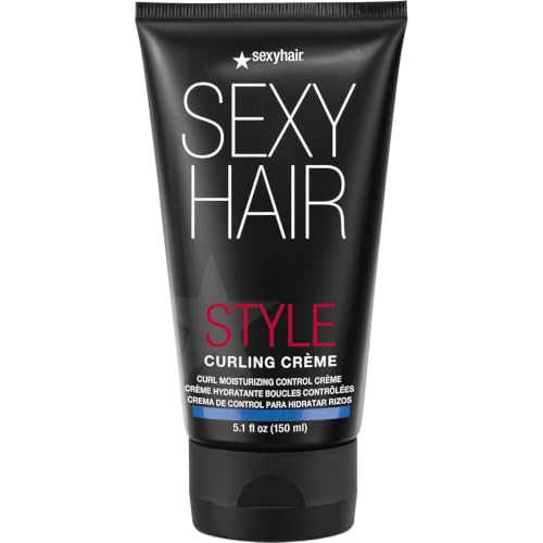 Image 1 of 5.1 Fl Oz (Pack of 1) / Curling Crème | 5.1 fl oz for the product SexyHair Style Curling Crème Curl Moisturizing Control Crème