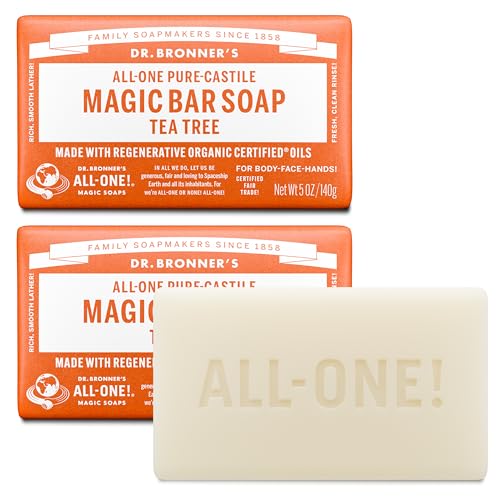 Image 2 of 5 Ounce (Pack of 2) for the product Dr. Bronner's Pure-Castile Bar Soap