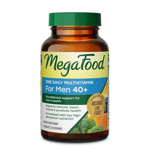 Image 2 of Unflavored / 30 Count (Pack of 1) for the product MegaFood One Daily Multivitamin for Men 40+ with 21 Nutrients