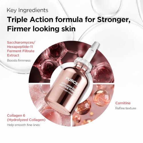 Image 5 of PURCELL 82% High Dose Peptide Essence Serum, Anti-Aging, 1.01 fl oz / 30 ml