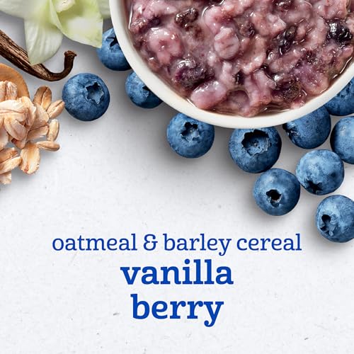 Image 2 of Gerber Toddler Vanilla Berry Oatmeal with Barley Cereal, 4.5 Oz, 8 Pack