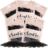 Thumbnail for Image 2 of Black / 500 Count (Pack of 5) for the product Kitsch Hair Ties No Damage for Kids, Teens and Women