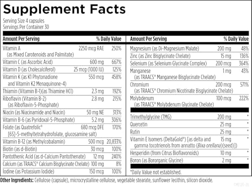 Image 3 of Designs for Health Complete Multi, Folate Mineral Supplement, 120 Capsules