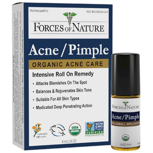 Image 1 of 0.14 Fl Oz (Pack of 1) for the product Forces of Nature Natural, Organic Acne Skin Care Treatment, 0.14 Fl Oz