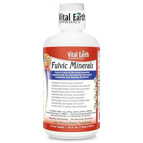 Image 1 of Unflavored / 32 Fl Oz (Pack of 1) for the product Vital Earth Minerals Fulvic Minerals Liquid, 32 Oz