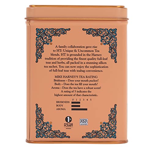 Image 4 of Harney & Sons Peaches & Ginger Black Tea, 20ct sachet tin (Pack of 2)