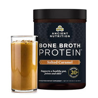 Thumbnail for Image 1 of Default Title for the product Ancient Nutrition Grass Fed Bone Broth Protein Powder, Salted Caramel