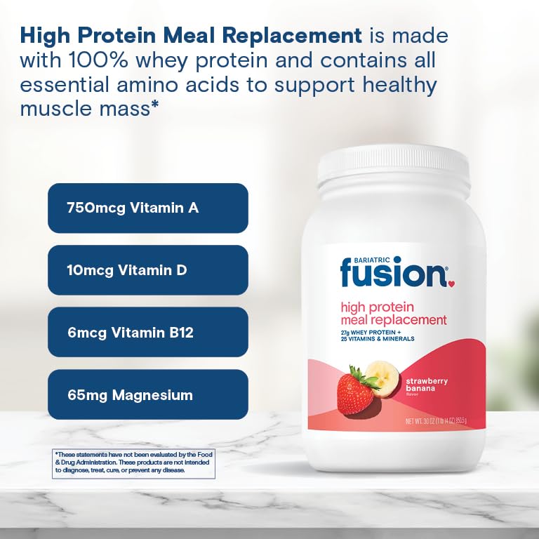 Image 5 of Bariatric Fusion High Protein Meal Replacement, Strawberry Banana, 30 oz