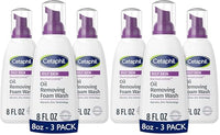 Thumbnail for Image 2 of 8 Fl Oz (Pack of 6) for the product Cetaphil Pro Oil Removing Foaming Face Wash, Sensitive Skin, 8oz, 3ct