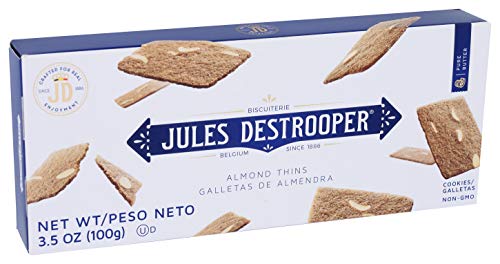 Image 4 of Jules Destrooper Almond Thins, Non-GMO, Kosher Dairy - 3.5 Oz, Pack of 12