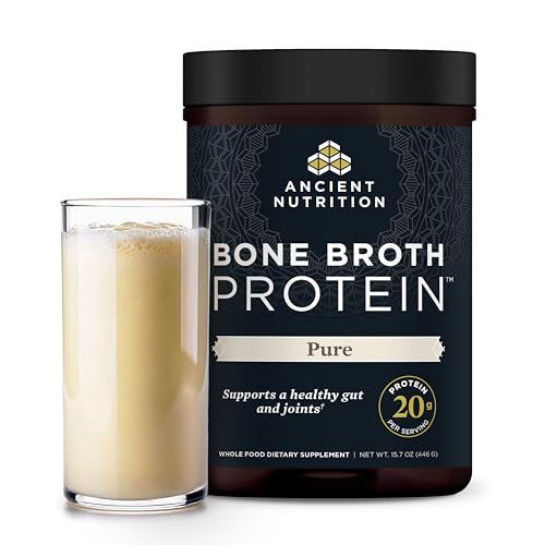 Image 1 of Default Title for the product Ancient Nutrition Grass Fed Bone Broth Protein Powder, Pure