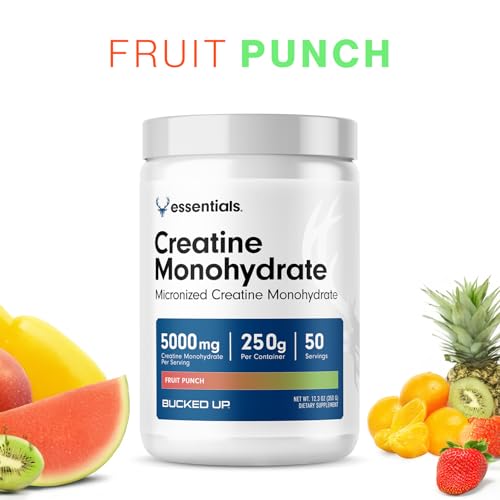 Image 3 of Bucked Up Fruit Punch Creatine Monohydrate Powder 250 Grams