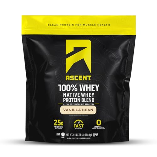 Image 1 of Default Title for the product Ascent 100% Whey Native Whey Protein Blend 4 lb