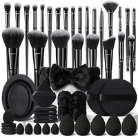 Thumbnail for Image 3 of Black 51pcs for the product HGHDBT Makeup Brushes Set Professional Makeup Kit Multi-functional Makeup Tool Set
