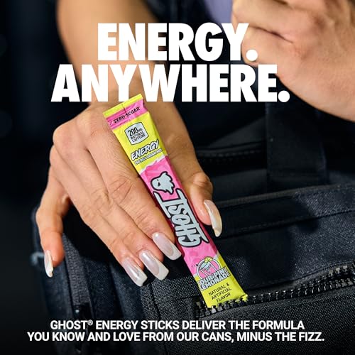 Image 2 of GHOST Sugar-Free Energy Drink Packets, Pink Lemonade, 24 Sticks