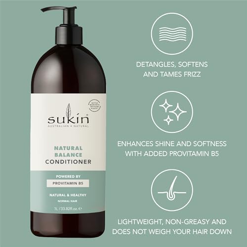 Image 6 of Sukin Haircare Natural Balance Conditioner, 33.82 Ounce