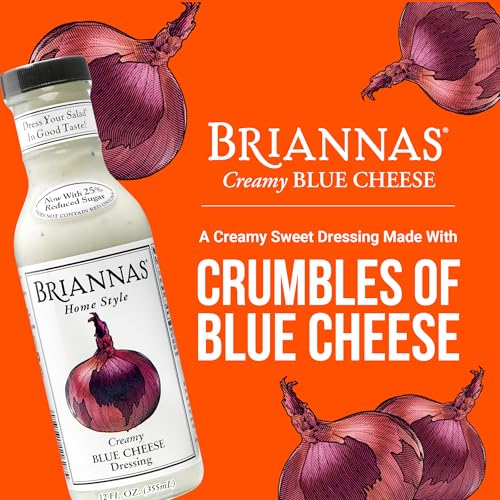 Image 2 of BRIANNAS Home Style Creamy Blue Cheese Dressing, Gluten Free, 12 oz