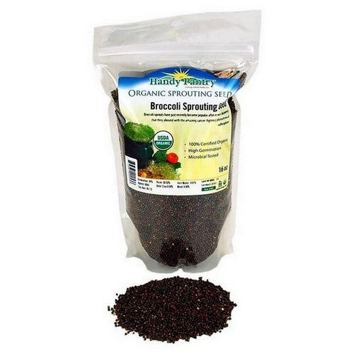 Handy Pantry Broccoli Organic Sprouting Seeds 16 Oz