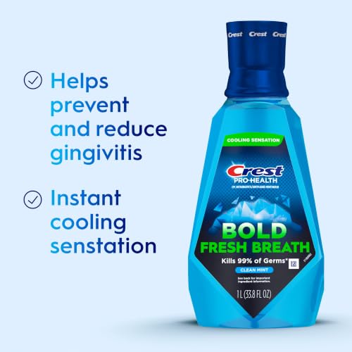 Image 3 of Crest Mouthwash Pro-Health Bold Fresh Breath 1 L Pack of 2