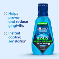 Thumbnail for Image 3 of Crest Mouthwash Pro-Health Bold Fresh Breath 1 L Pack of 2