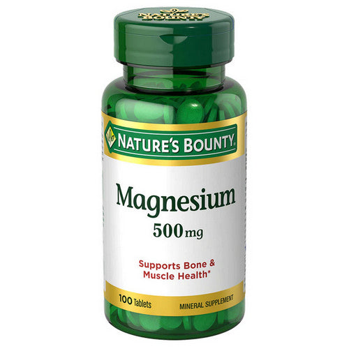 Nature's Bounty High Potency Magnesium 500 mg 100 tabs