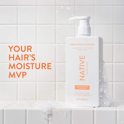 Image 2 of Native Moisturizing Shampoo Sweet Peach & Nectar 16.5 fl Oz.