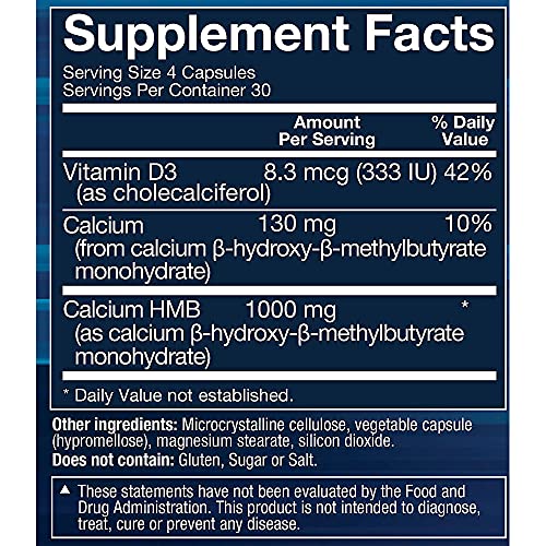 Image 3 of BodyTech HMB + Vitamin D3 Vegetable Capsules